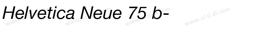 Helvetica Neue 75 b字体转换
